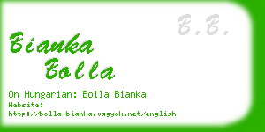 bianka bolla business card